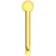 Standventil in Goldfarbe, mit schlanker Form und rundem Kopf. Produkt von Ideal Standard, geeignet für verschiedene Installationen in Badezimmern.